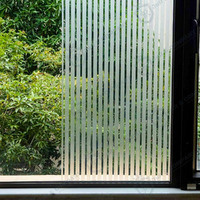 Jsr & Company Luxury Window Film - Premium, Imported, Self-Adhesive Privacy Film, No Residue, Versatile Use On Windows, Doors, Glass Shelves, Tables, And More.(Modern Stripes) (12 X 150 Inch)