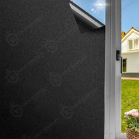 Jsr & Company Luxury Blackout Shield Window Film - Premium, Imported Self-Adhesive, Waterproof & Light-Blocking Film For Windows, Doors, Glass Shelves & Tables, No Residue. (24 X 300 Inch)
