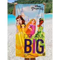 Athom Living Disney Princess Be The Hero Of Your Story Disney Princess Kids Cotton Bath Soft Towel For Kids, 60 X 120Cm, 350Gsm.