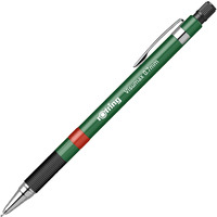 Rotring Visumax 0.7Mm Mechanical Lead Pencil Lightweight Abs Plastic Dark Green Body Eraser Included At Top