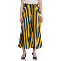 A.T.U.N. (All Things Uber Nice) Women's Regular Palazzo (Wplz Ply_Mustard-Navy_Xl)