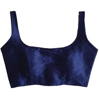 Pujia Mills Women's Regular Blouse (Bb Navy Blue 42