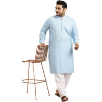 Sojanya Plus (Since 1958) Men's Cotton Blue Only Kurta Size: 50