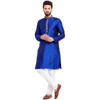 Sojanya (Since 1958 Men's Jacquard Silk Kurta & Churidaar Pyjama