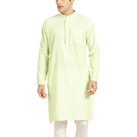 Sojanya (Since 1958 Men's Cotton Green Only Kurta Size: 40