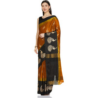 Greciilooks Womens Cotton Women's Banarasi Cotton Silk Saree For Women (Multi Color)