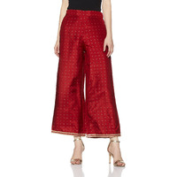 W For Woman Women's Straight Pants (17Au60952-50596_Red_16)