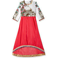 W For Woman Women's Straight Kurta (16Aus11267-58049-14-Ecru)