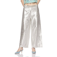 W For Woman Women's Straight Pants (17Aus60234-11055_Silver_Wm)