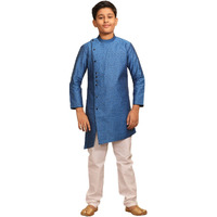 Manyavar Boy's Blended Cotton Kurta Pajama Set(3-4 Years)