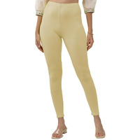 Lyra Women Solid Premium Cotton Ankle Length Leggings | Mid-Waist | Fashionwear