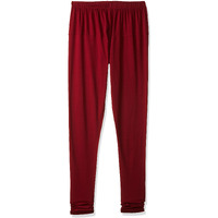 Lyra Women Solid Premium Cotton Churidar Leggings | Mid-Waist | Fashionwear