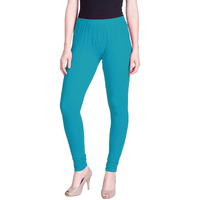 Lyra Women Solid Premium Cotton Churidar Leggings | Mid-Waist | Fashionwear