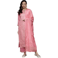 Libas Women's Silk Blend Kurta Sets (33348O_Pink