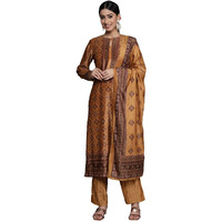 Libas Women's Velvet Kurta Set (34082O_Mustard