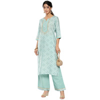 Libas Womens Printed Silk Straight Kurta For Women