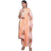Libas Women's Silk Blend Kurta Set (34262_Peach_S)