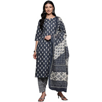 Libas Women's Pure Cotton Kurta Sets (34242_Grey