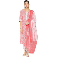Libas Women's Pure Cotton Kurta Sets (34226_Peach