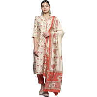 Libas Women's Silk Blend Kurta Sets (34320_Coral