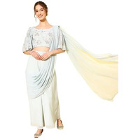 Libas Women's Georgette Saree (34449_Blue)