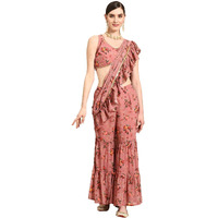 Libas Women's Georgette Saree (34491_Pink)