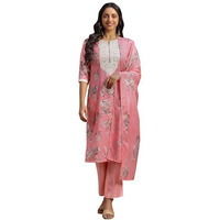 Libas Women's Cotton Kurta Set (35402_Pink