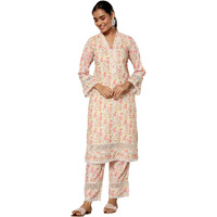 Libas Women's Pure Cotton Kurta Sets (35589_Beige