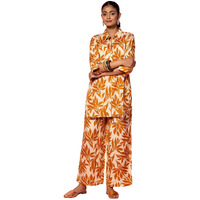 Libas Womens Printed Silk Blend Co-Ord Set For Women