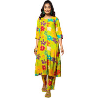Libas Women's Silk Blend Co-Ords (35500_Green
