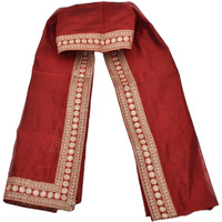 Manyavar Bright Maroon Dupatta