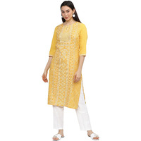 Ketch Women's Polyester Regular Fashion Vest (Khku000106_Yellow