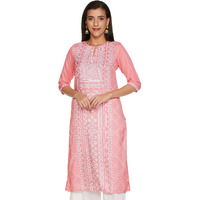 Ketch Women's Polyester Straight Dress Shirt (Khku000108_Peach_Xxl)
