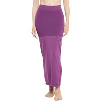 Clovia Women's Petticoat Style Saree Shapewear With Side Slit (Sw0023A15_Violet_Xl)
