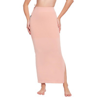 Clovia Women's Petticoat Style Saree Shapewear With Drawstring/Naada (Sw0048P34_Peach_L)