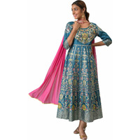 Aurelia Pink Chocker Neck Georgette Dupatta