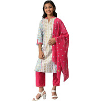 Aurelia Girl's Viscose Kurta-Straight Palazzo-Dupatta (22Aug10259B-506145_Blue
