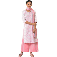 Pink Cotton Summer Kurta Set