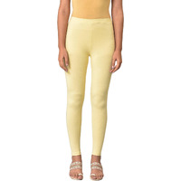 W For Woman Yellow Cotton Jersey Tights_23Few60105-218894_M_Wm