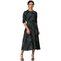 W For Woman Black Matrix Printed Circular Shirt Dress With Belt_23Few18706-120116_2Xl