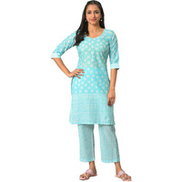 Aurelia Women's Cotton Clothing Set (23Feas13917-506835_Blue