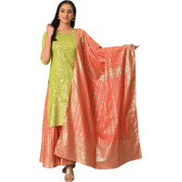 Aurelia Orange Printed Ethnic Dupatta