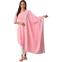 Aurelia Pink Yarn-Dyed Premium Dupatta