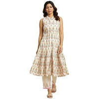 W For Woman Kurta & Straight Pant_23Auws19747-121208_2Xl Ecru
