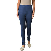 Blue Poly Lycra Women's Churidar