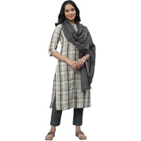 Aurelia Women Cotton Dupatta 23Aua80006-704615-Grey-Fs