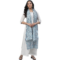 Aurelia Women Cotton Stole 23Aua80054-506933-Blue-Fs