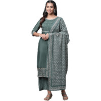 Aurelia Women's Rayon Set (23Auas14193-605973_Alkai Green