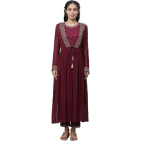 Aurelia Women Kurta, Gillet & Pant 23Auas14443-606182-Red-S
