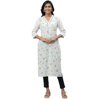 Aurelia Women Cotton Kurta 23Aua14493-507266-White-Xl